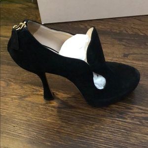 Prada suede heels barely worn!